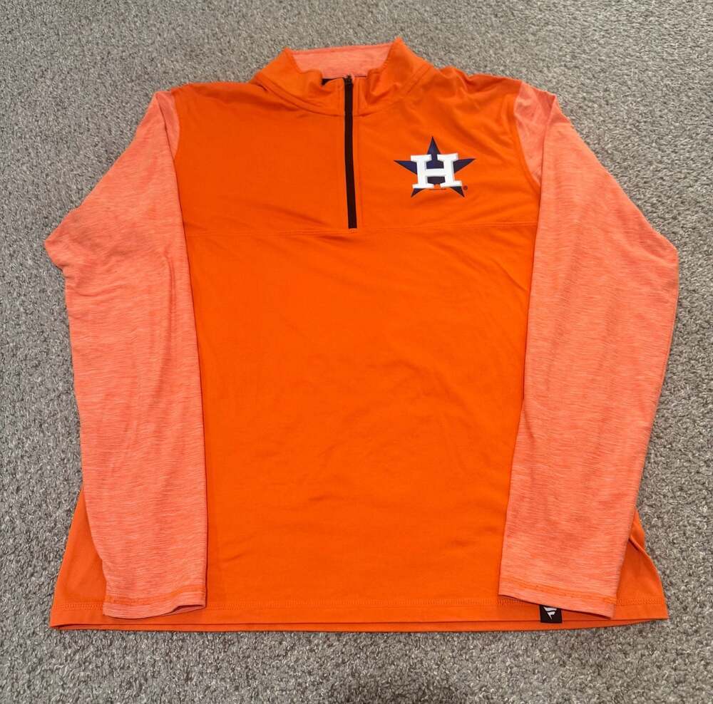 Fanatics Houston Astros 1/4 Zip Pullover Size Large